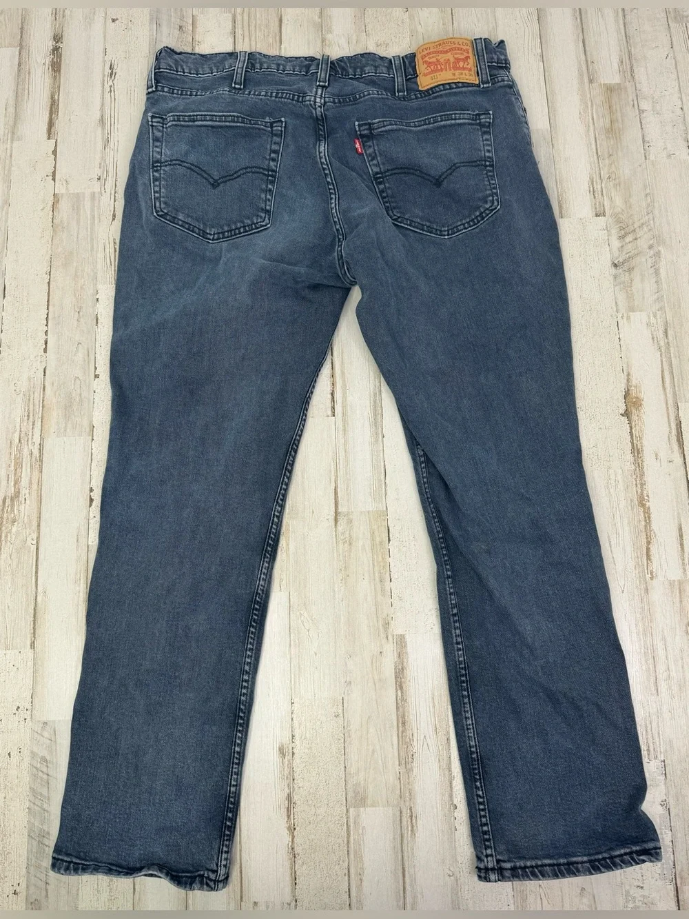 Vintage Levis 511 Pants Jeans Men 38x29 Denim Stretch Gray Straight